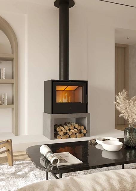 Pose d'une cheminée 3 faces dans une habitation à Auriol 13390