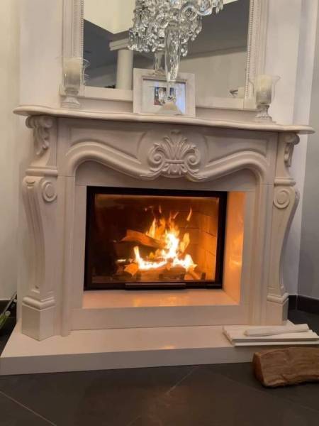 Pose d’un insert à bois de marque TOTEM dans cheminée ancienne sur Aix-en-Provence
