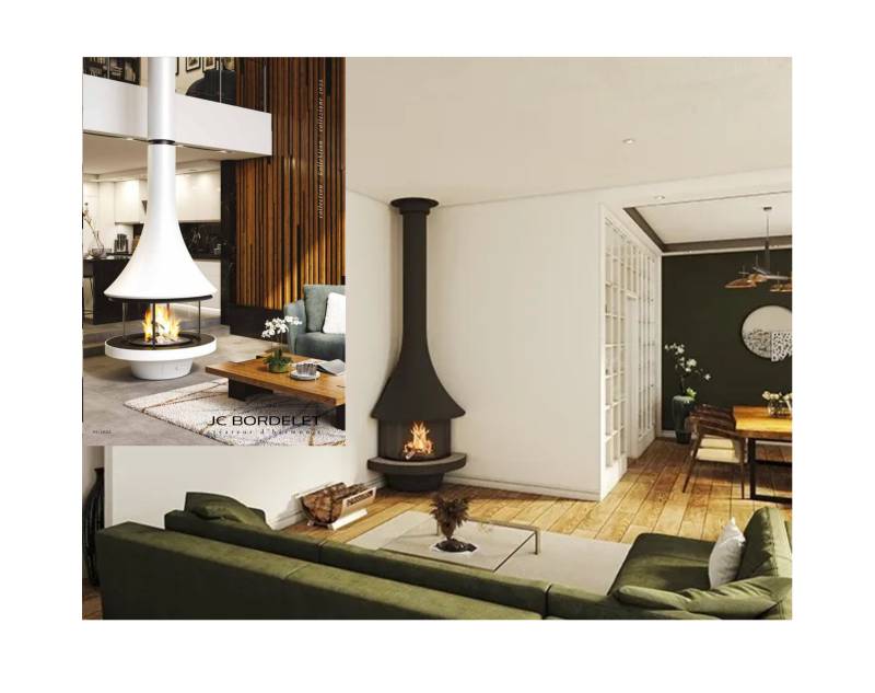 DECOUVREZ LE CATALOGUE - Cheminée à bois Design JC BORDELET D’ANGLE
