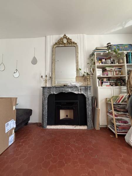 Installation d’un insert à Granulés de marque JM à Lauris dans une cheminée ancienne