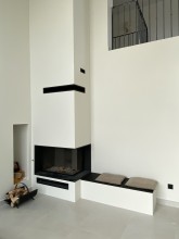 Notre zone d'activité pour ce service Transformation d'une vieille cheminée avec un insert moderne